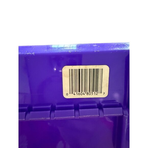 Vintage Aladdin Sesame Street Purple Plastic Lunchbox Big Bird Cookie Monster - Picture 10 of 11